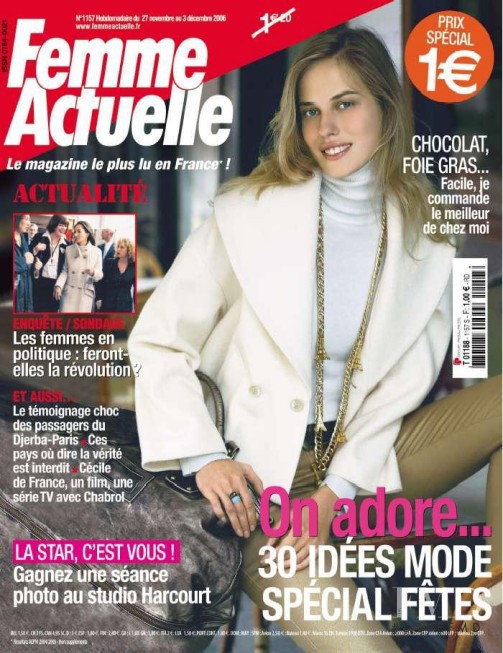  featured on the Femme Actuelle cover from November 2006
