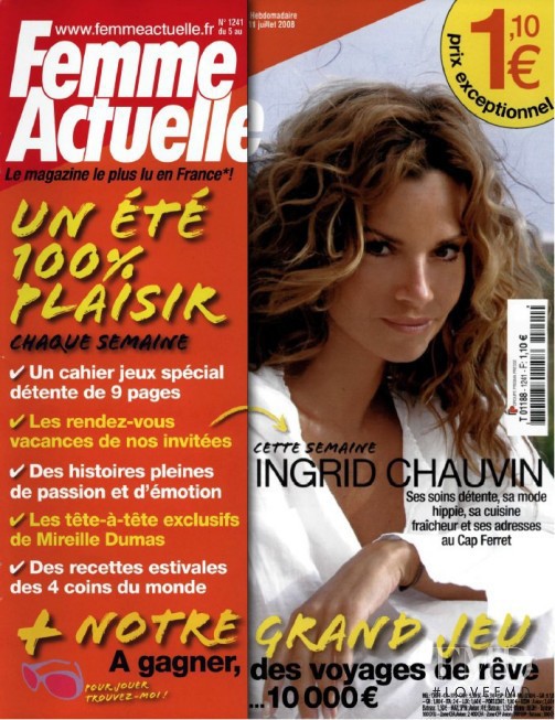  featured on the Femme Actuelle cover from July 2008