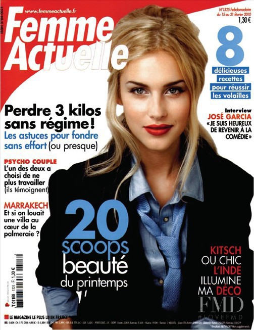  featured on the Femme Actuelle cover from February 2010