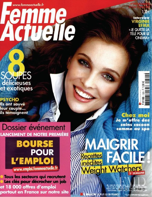  featured on the Femme Actuelle cover from January 2010