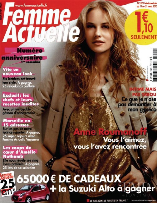  featured on the Femme Actuelle cover from March 2010