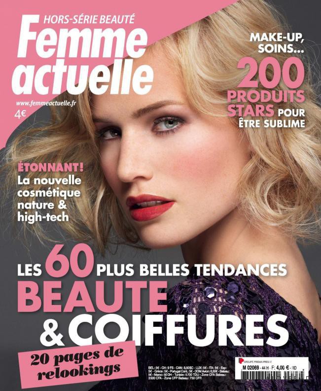 featured on the Femme Actuelle cover from October 2011