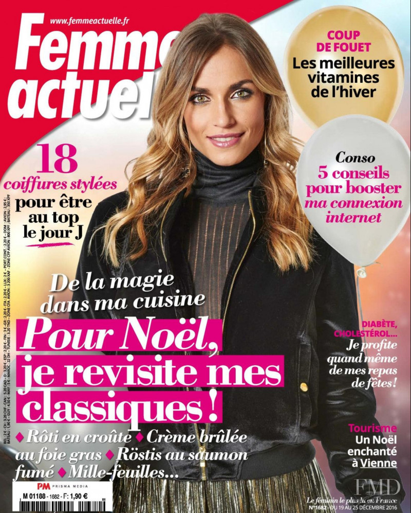 Aude-Jane Deville featured on the Femme Actuelle cover from December 2016