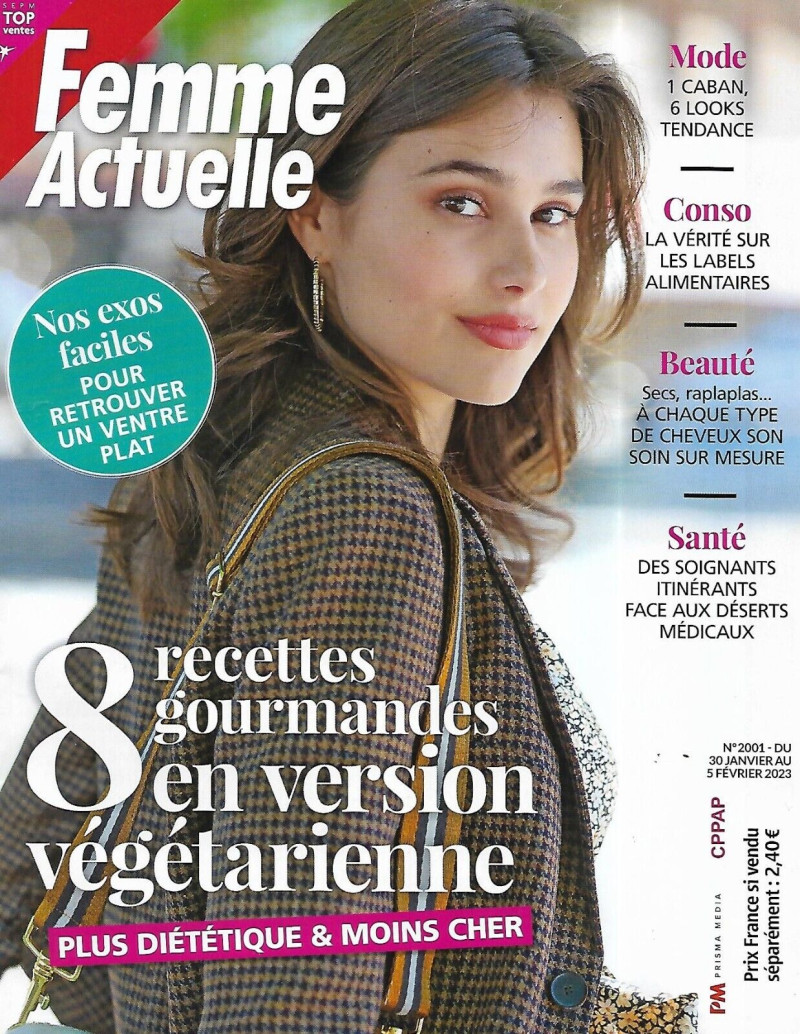  featured on the Femme Actuelle cover from January 2023