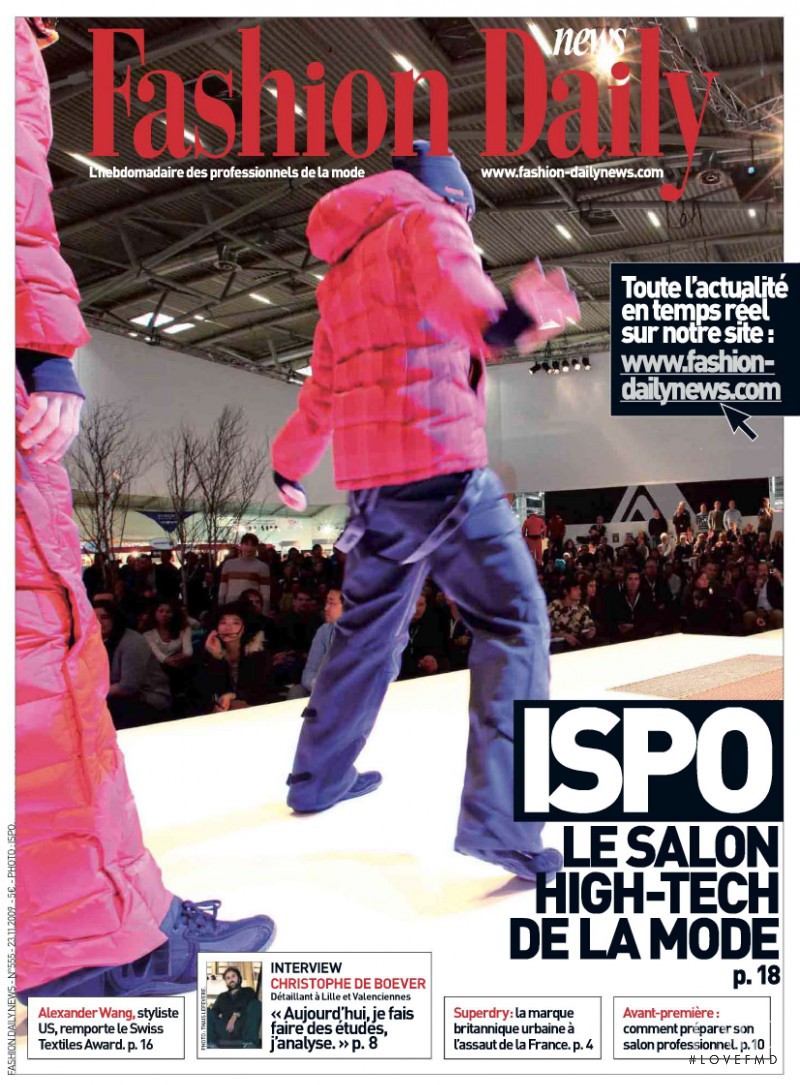  featured on the Fashion Daily News cover from November 2009