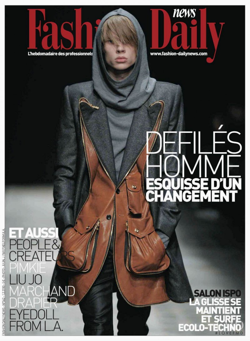  featured on the Fashion Daily News cover from February 2010