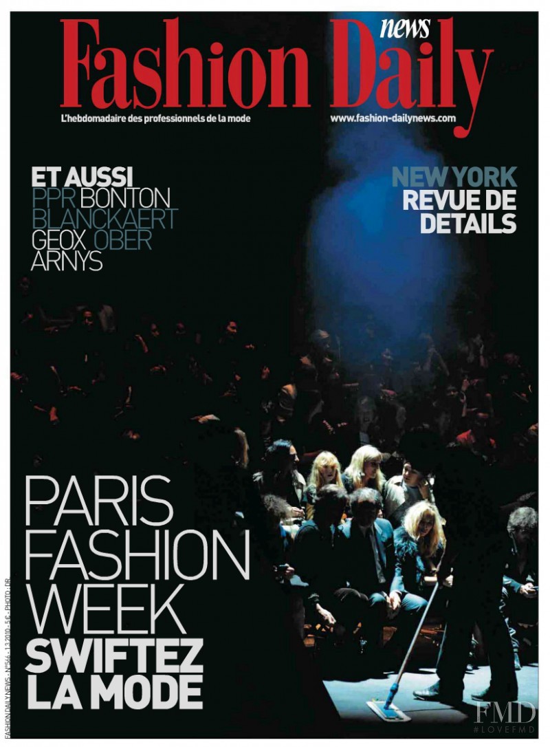  featured on the Fashion Daily News cover from March 2010