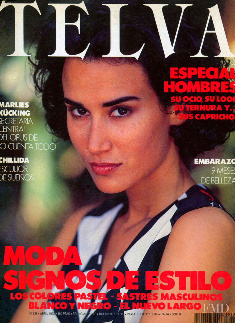 Cynthia de Maria featured on the Telva cover from April 1992