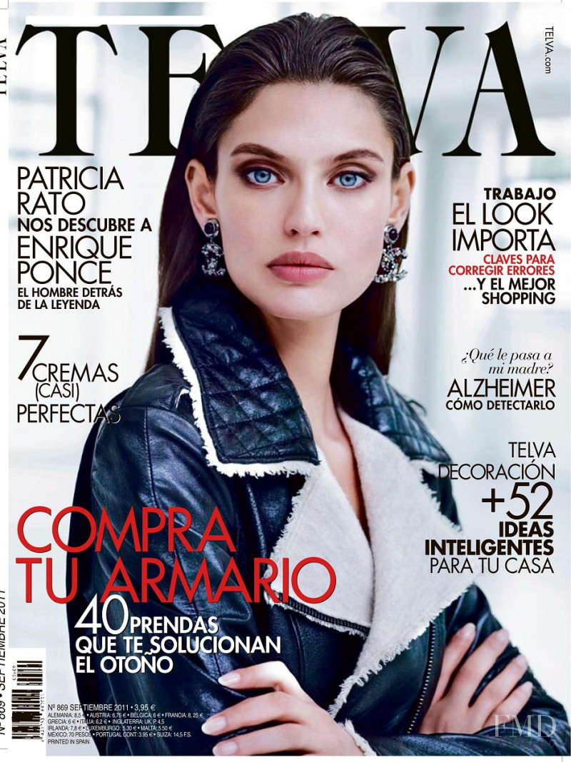 Bianca Balti featured on the Telva cover from September 2011