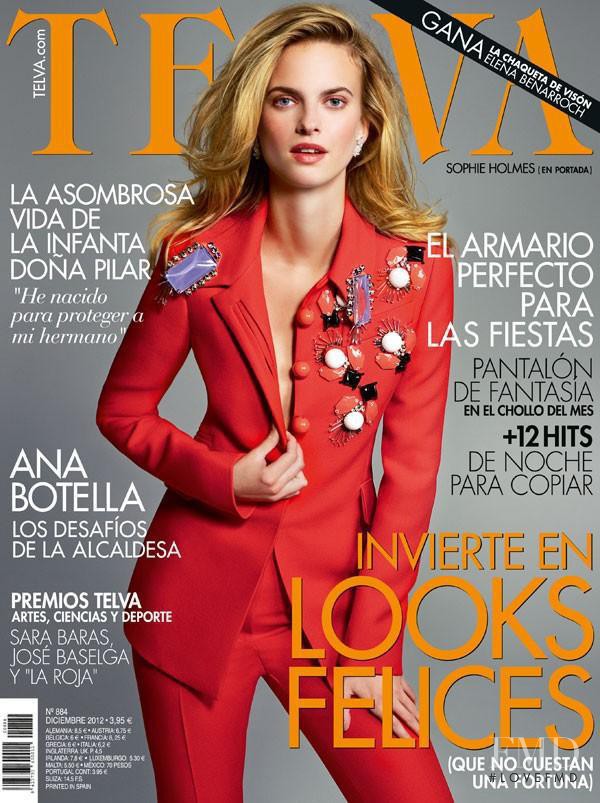 Sophie Holmes featured on the Telva cover from December 2012