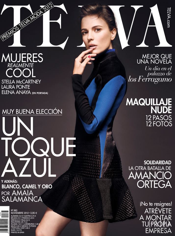 Elena Anaya featured on the Telva cover from November 2012