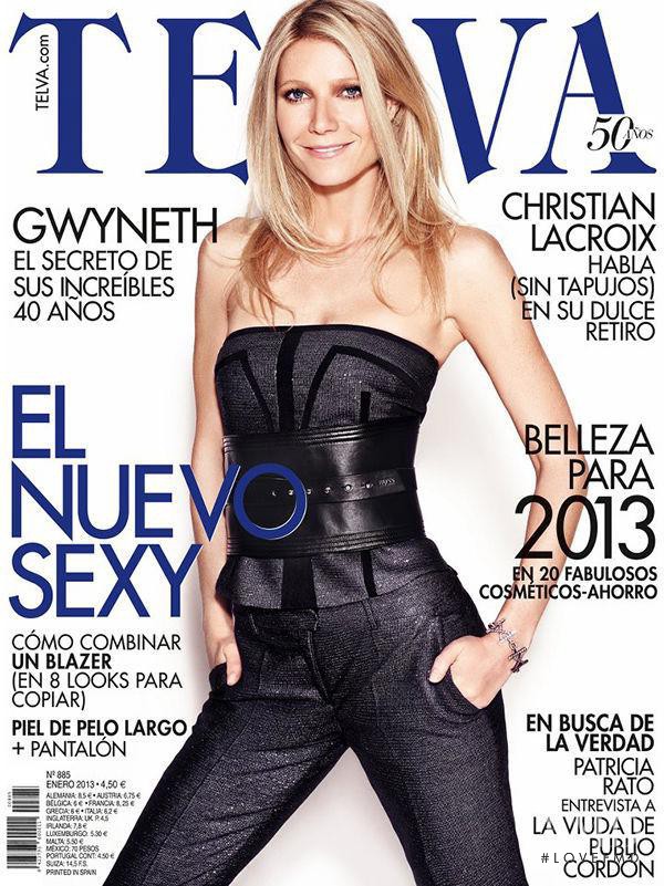 Gwyneth Paltrow featured on the Telva cover from January 2013