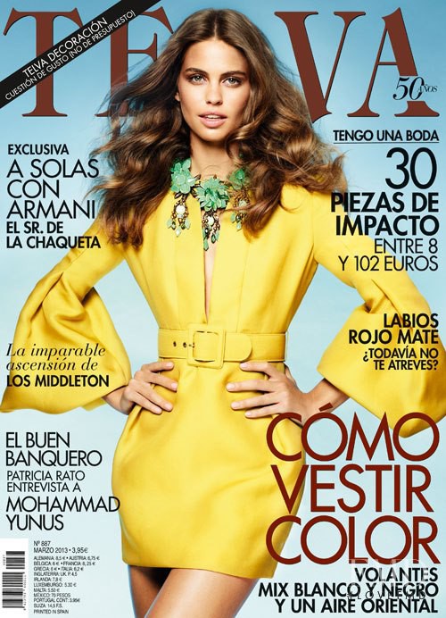 Lauren Auerbach featured on the Telva cover from March 2013