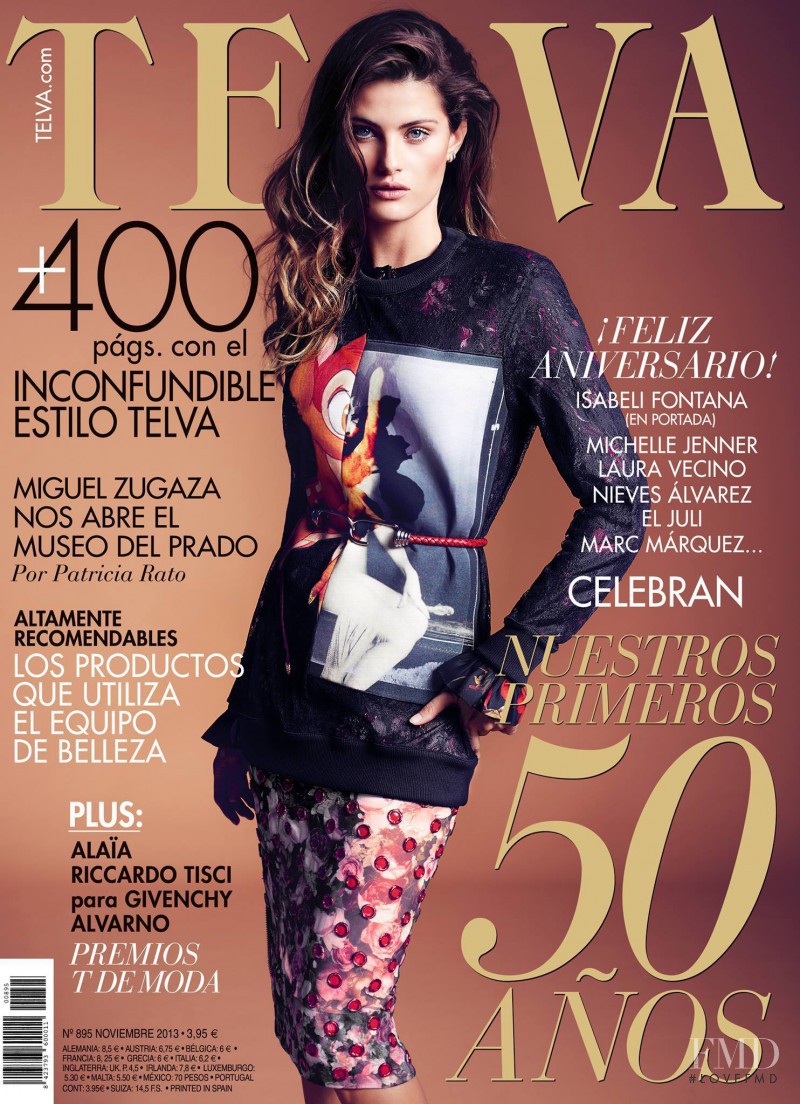 Isabeli Fontana featured on the Telva cover from November 2013