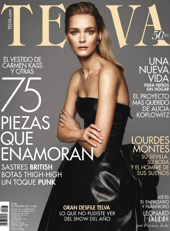 Carmen Kass featured on the Telva cover from September 2013
