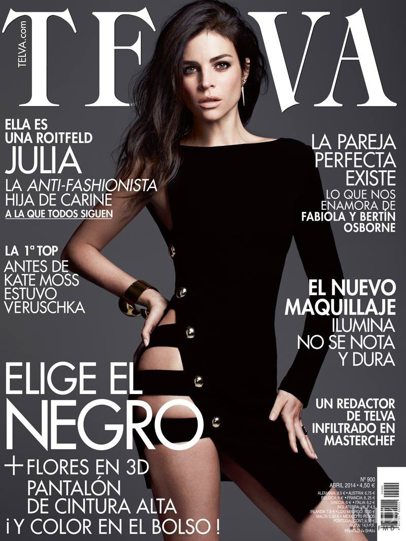 Julia Restoin Roitfeld featured on the Telva cover from April 2014