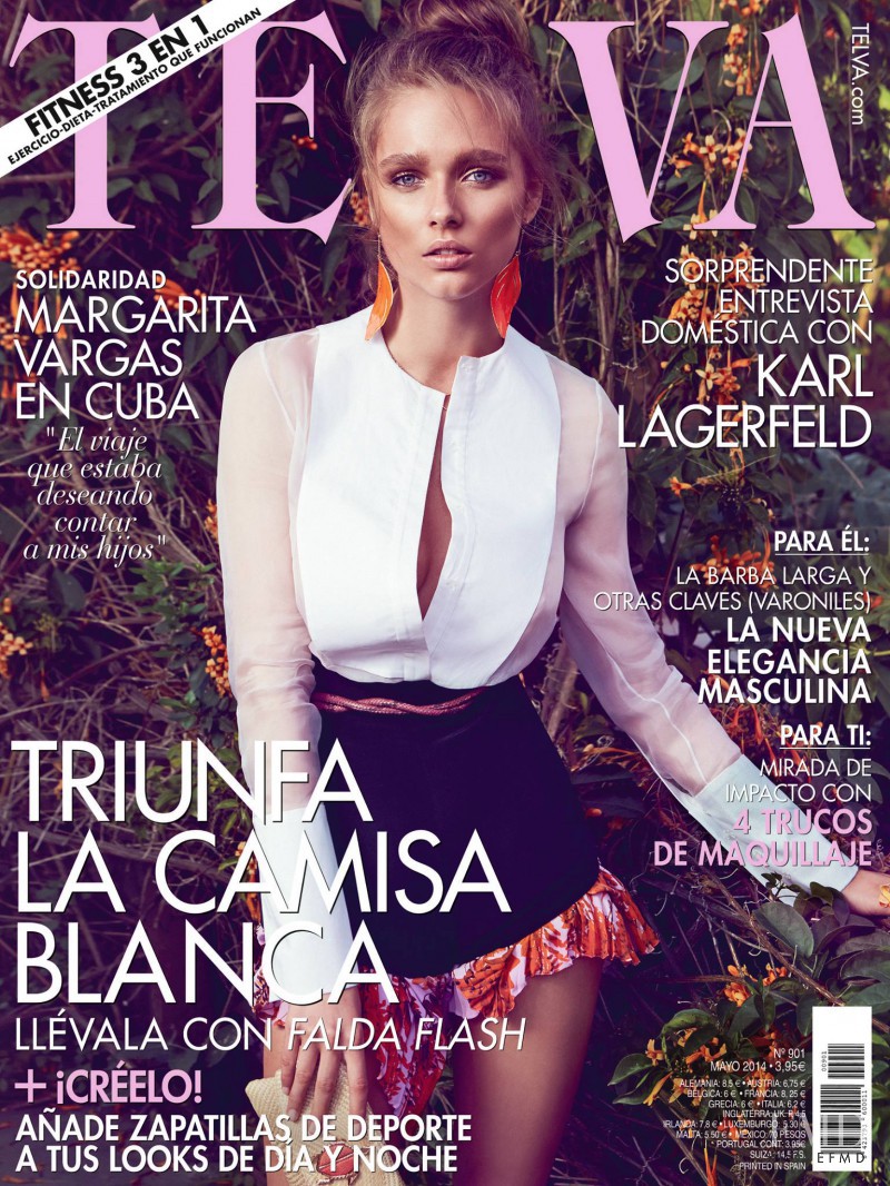 Beegee Margenyte featured on the Telva cover from May 2014