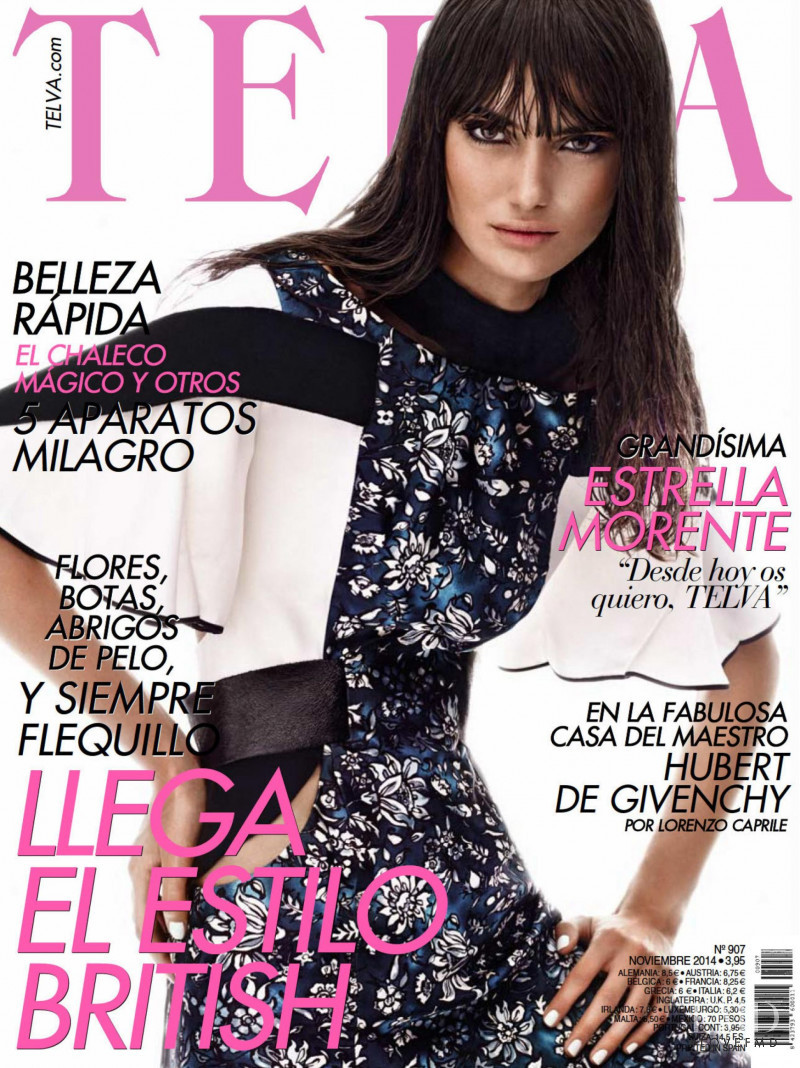 Blanca Padilla featured on the Telva cover from November 2014
