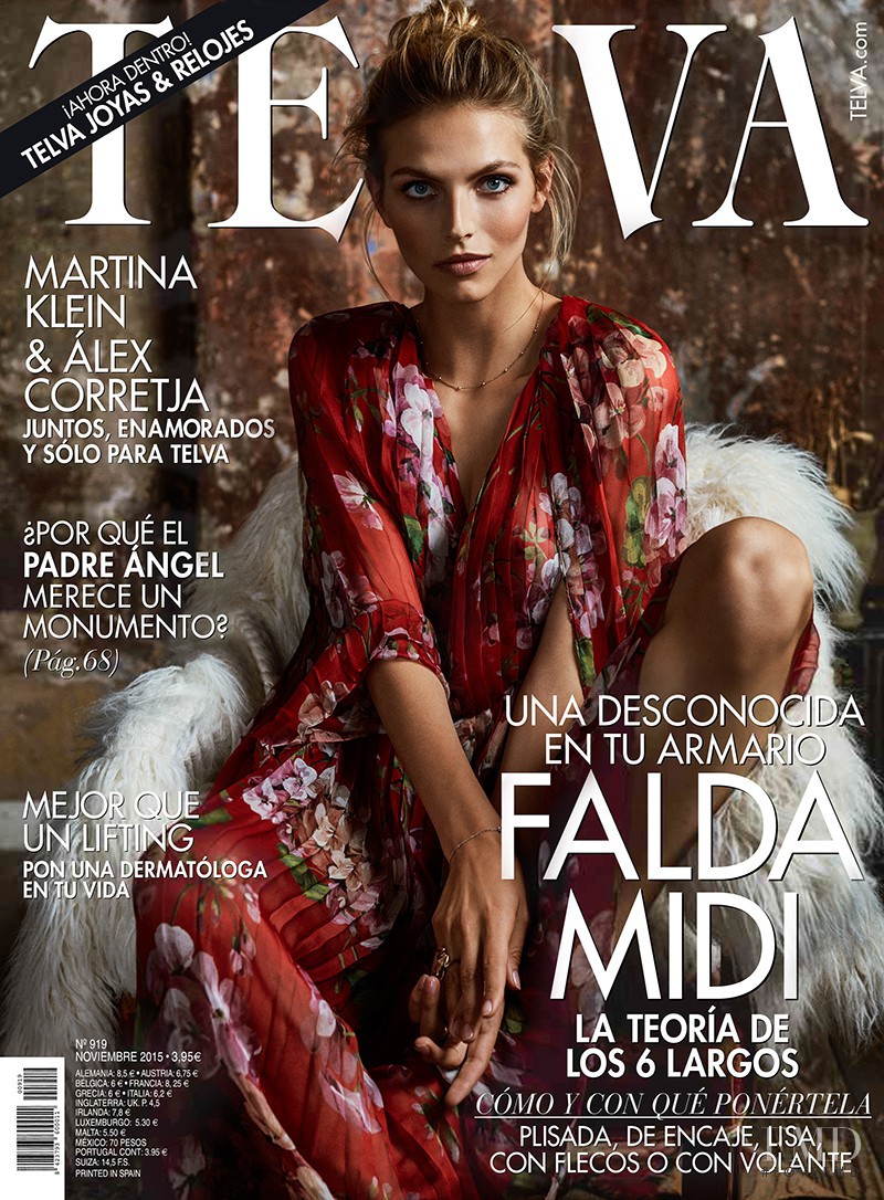 Karlina Caune featured on the Telva cover from November 2015