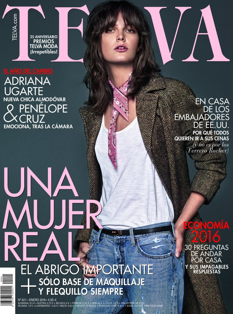  featured on the Telva cover from January 2016