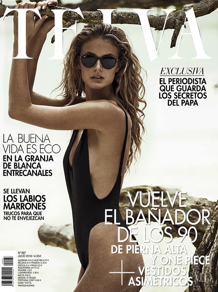 Kate Bock featured on the Telva cover from July 2016