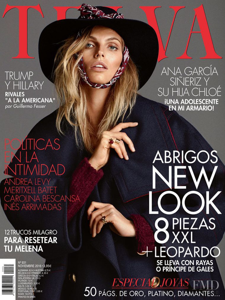 Karlina Caune featured on the Telva cover from November 2016