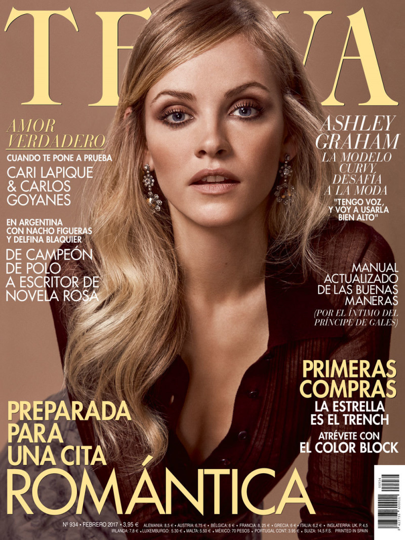 Ginta Lapina featured on the Telva cover from February 2017
