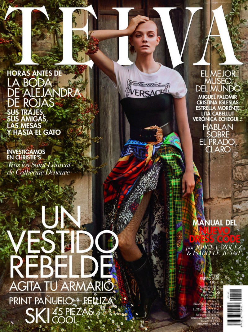 Nimuë Smit featured on the Telva cover from January 2019