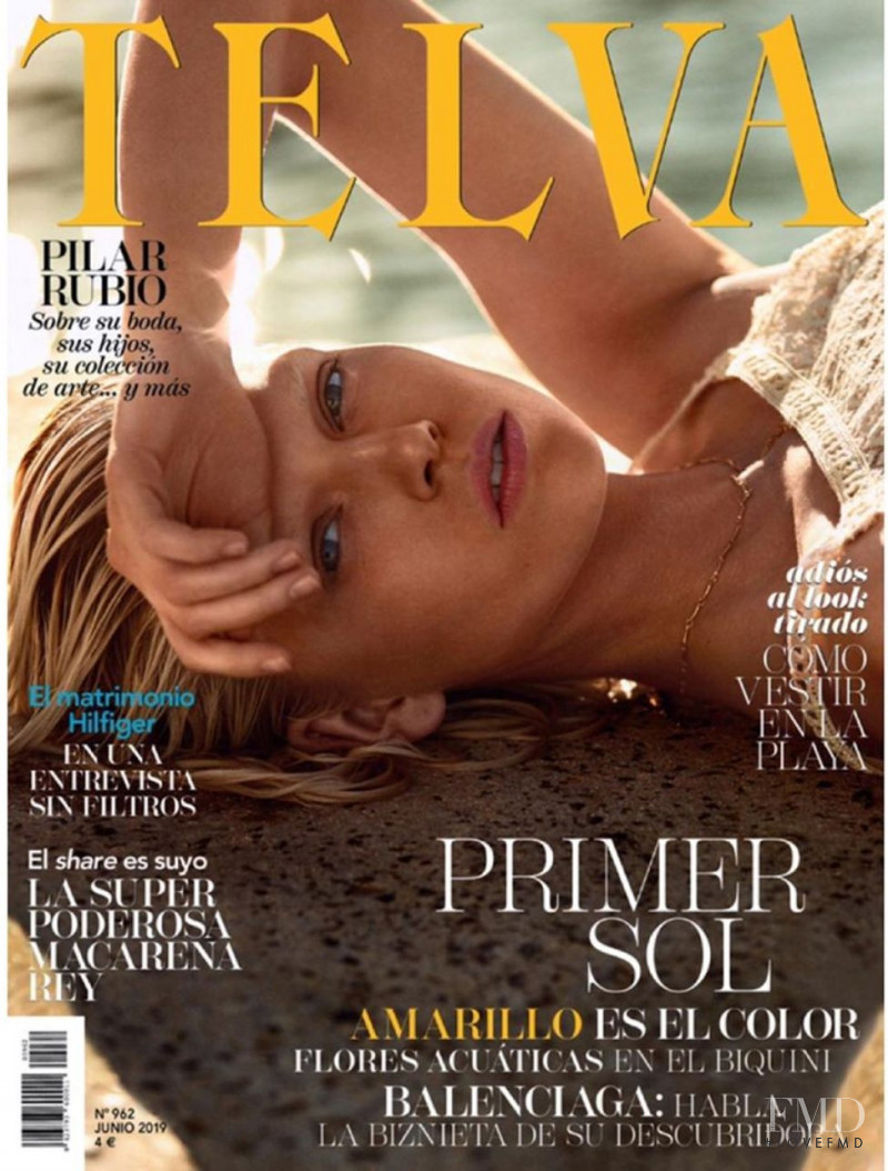 Ola Rudnicka featured on the Telva cover from June 2019