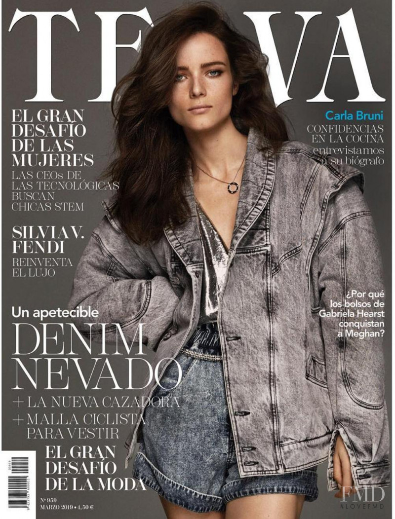 Anna de Rijk featured on the Telva cover from March 2019