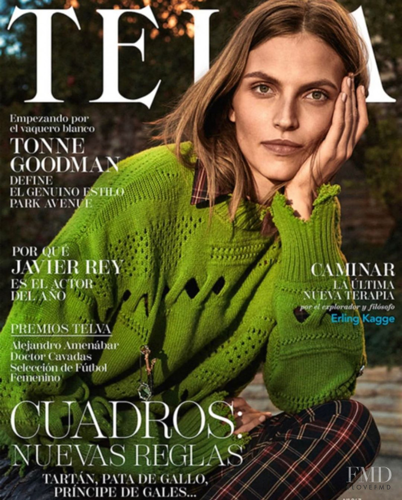 Karlina Caune featured on the Telva cover from November 2019