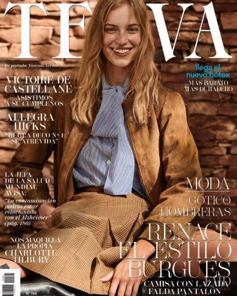 Vanessa Axente featured on the Telva cover from September 2019