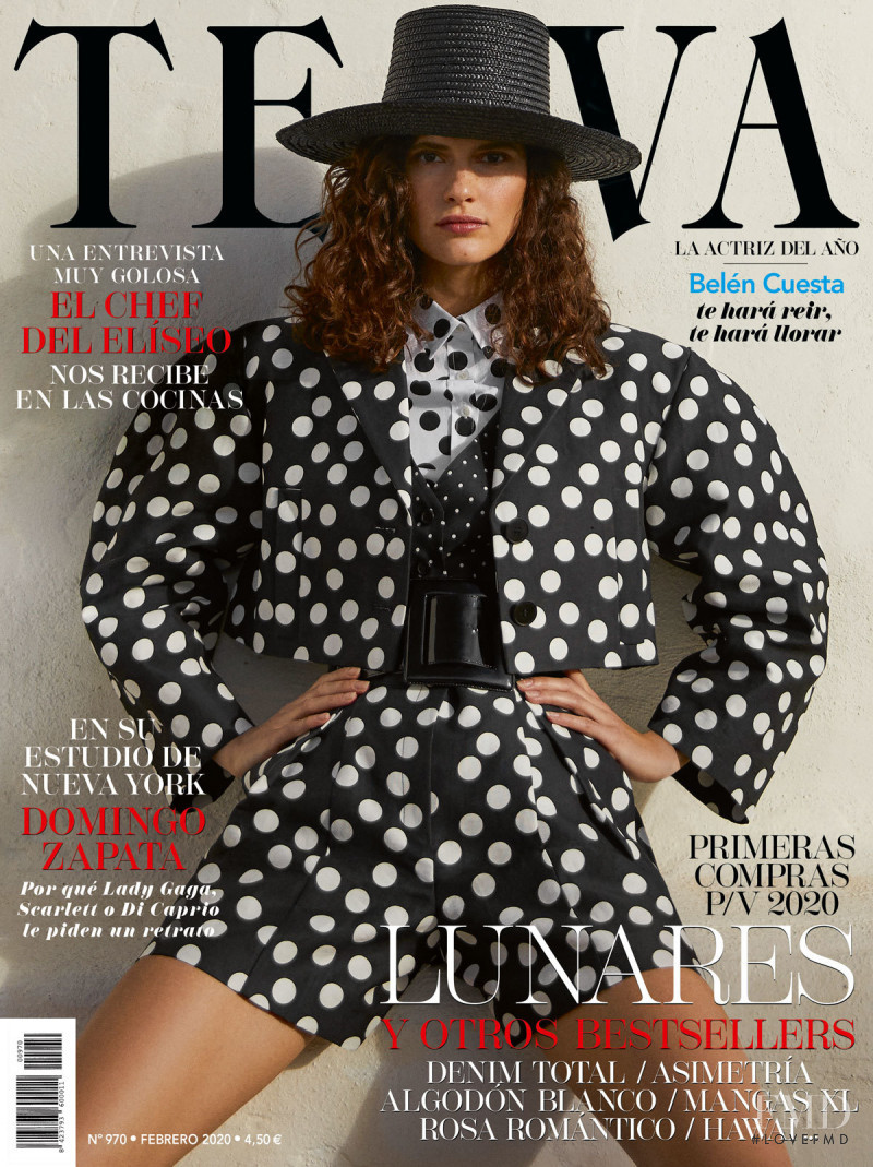 Iana Godnia featured on the Telva cover from February 2020