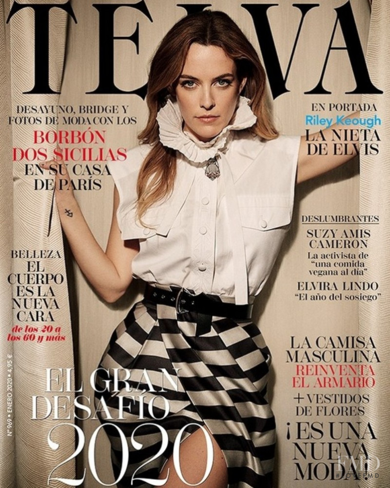 Danielle Riley Keough featured on the Telva cover from January 2020
