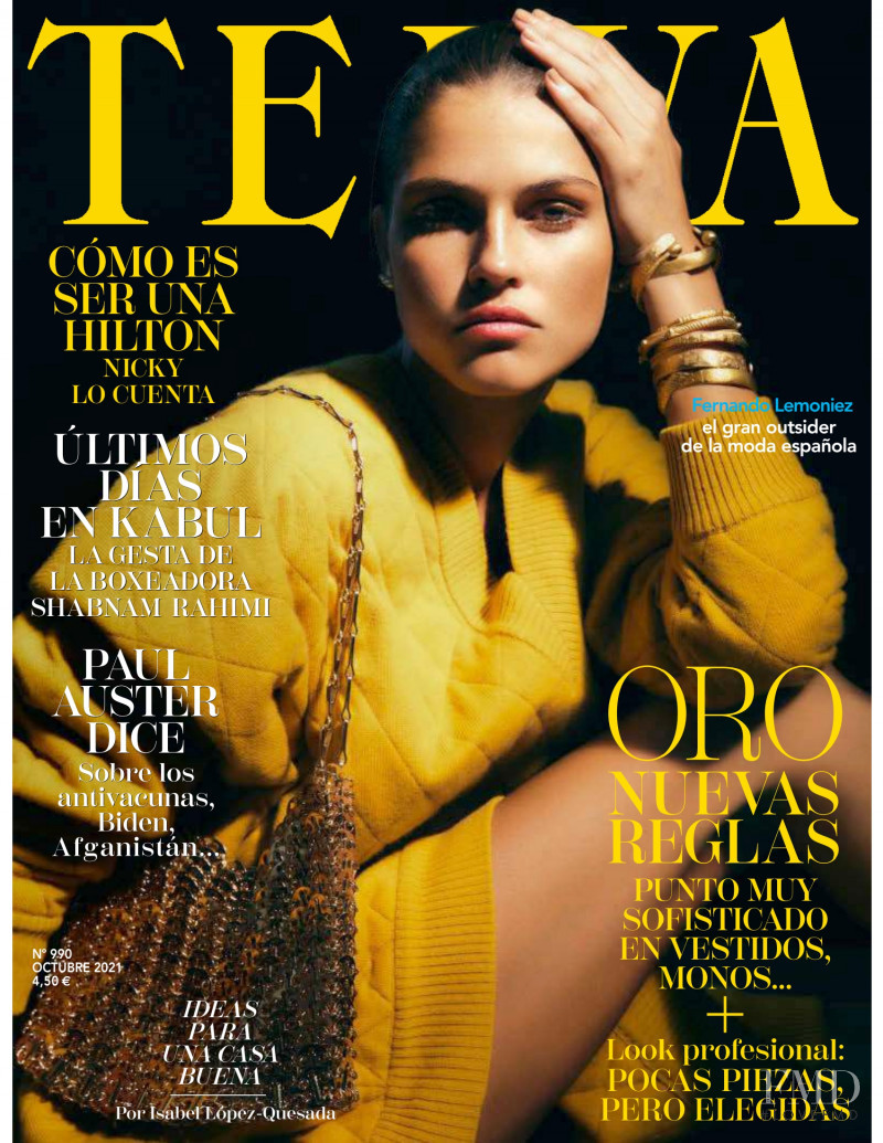 Julieta Gracia featured on the Telva cover from October 2021
