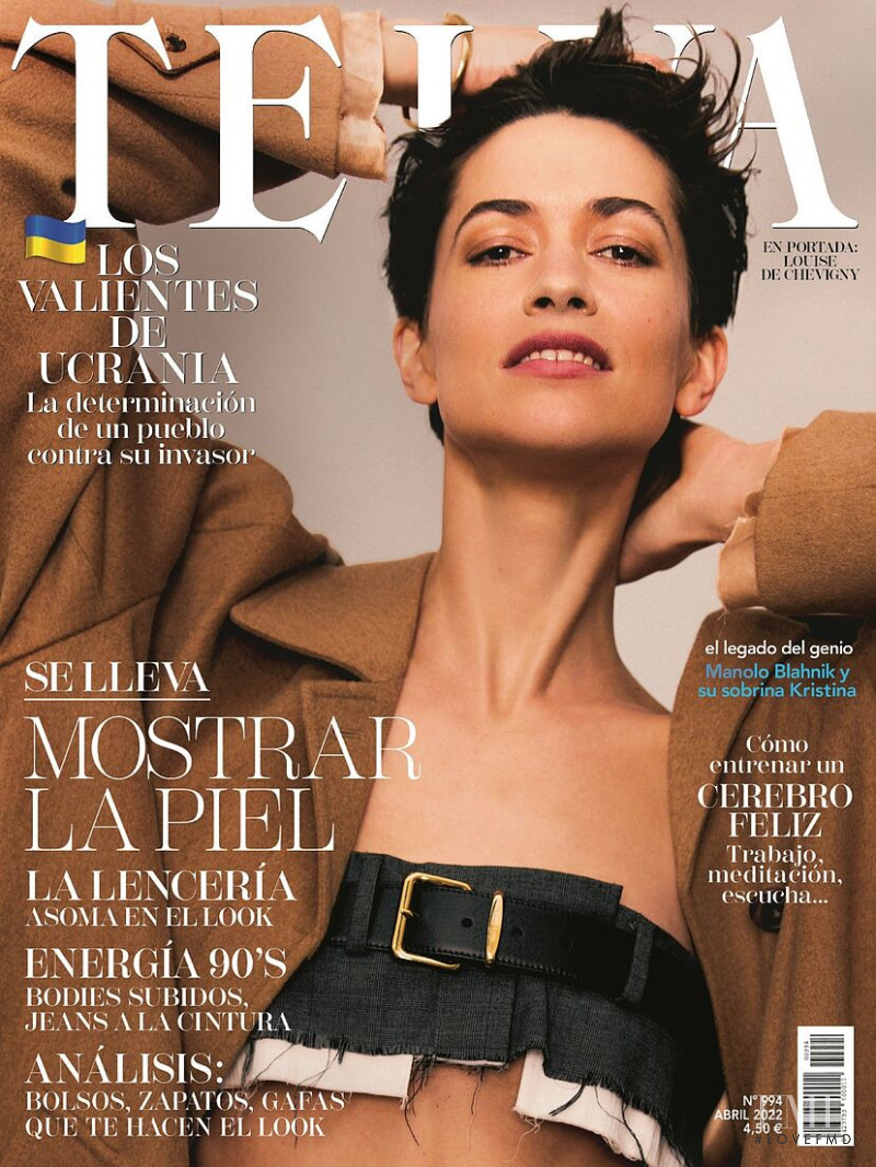Louise de Chevigny featured on the Telva cover from April 2022