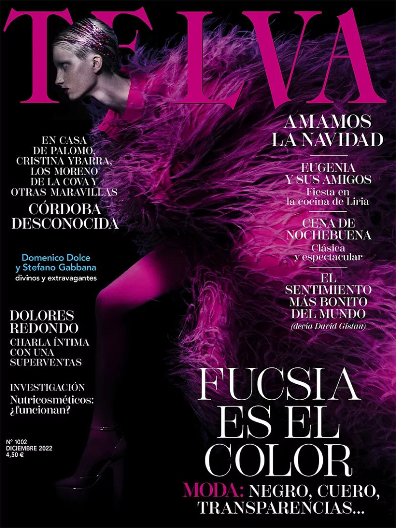 Kristin Soley Drab featured on the Telva cover from December 2022