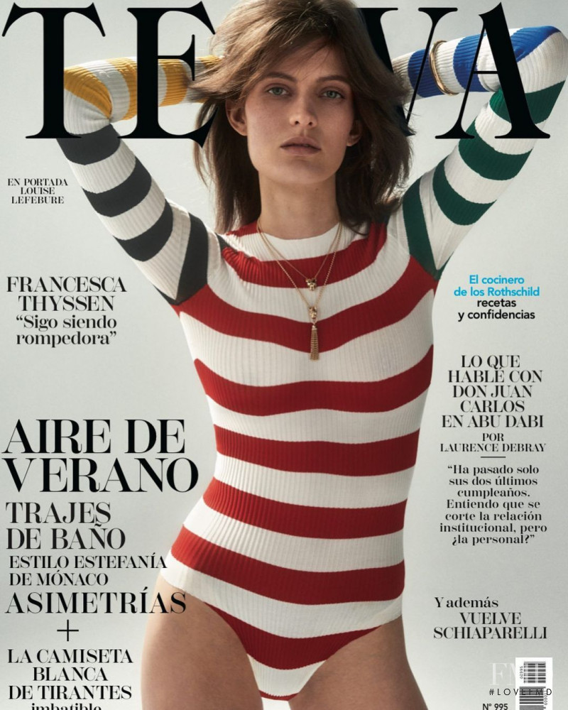 Louise Lefebure featured on the Telva cover from May 2022