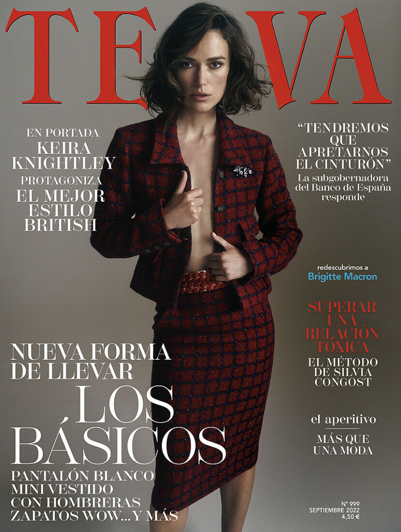 Keira Knightley featured on the Telva cover from September 2022