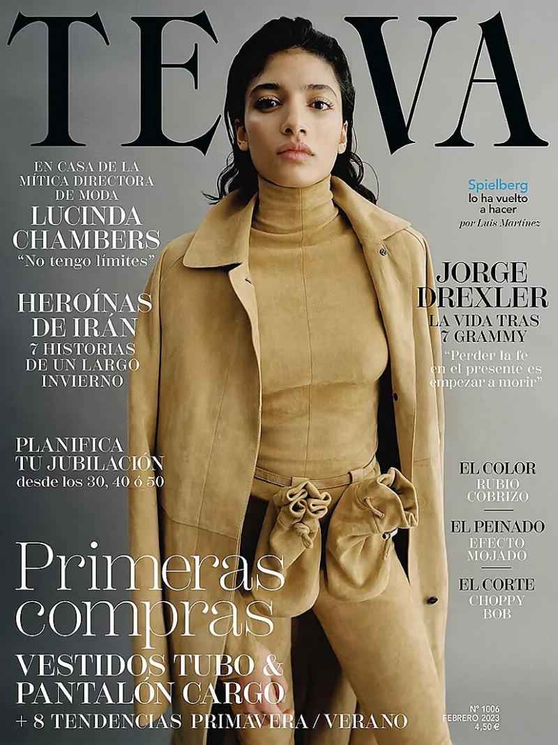 Maria Khan featured on the Telva cover from February 2023