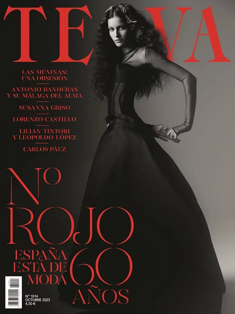 Luana del Valle featured on the Telva cover from October 2023