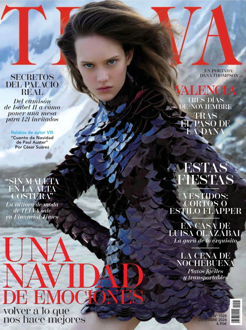 Dana Thompson featured on the Telva cover from December 2024