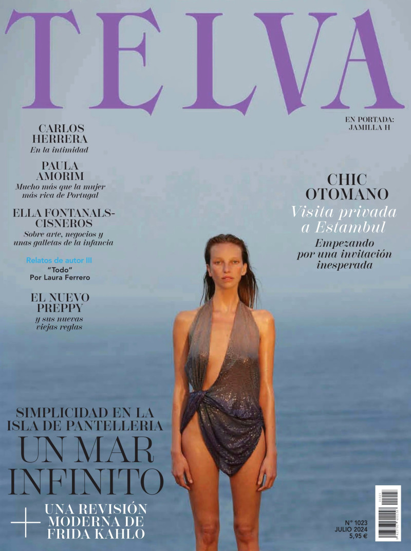 Jamilla Hoogenboom featured on the Telva cover from July 2024