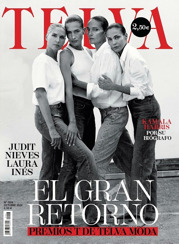 Ines Sastre, Laura Ponte, Nieves Alvarez, Judit Masco featured on the Telva cover from October 2024