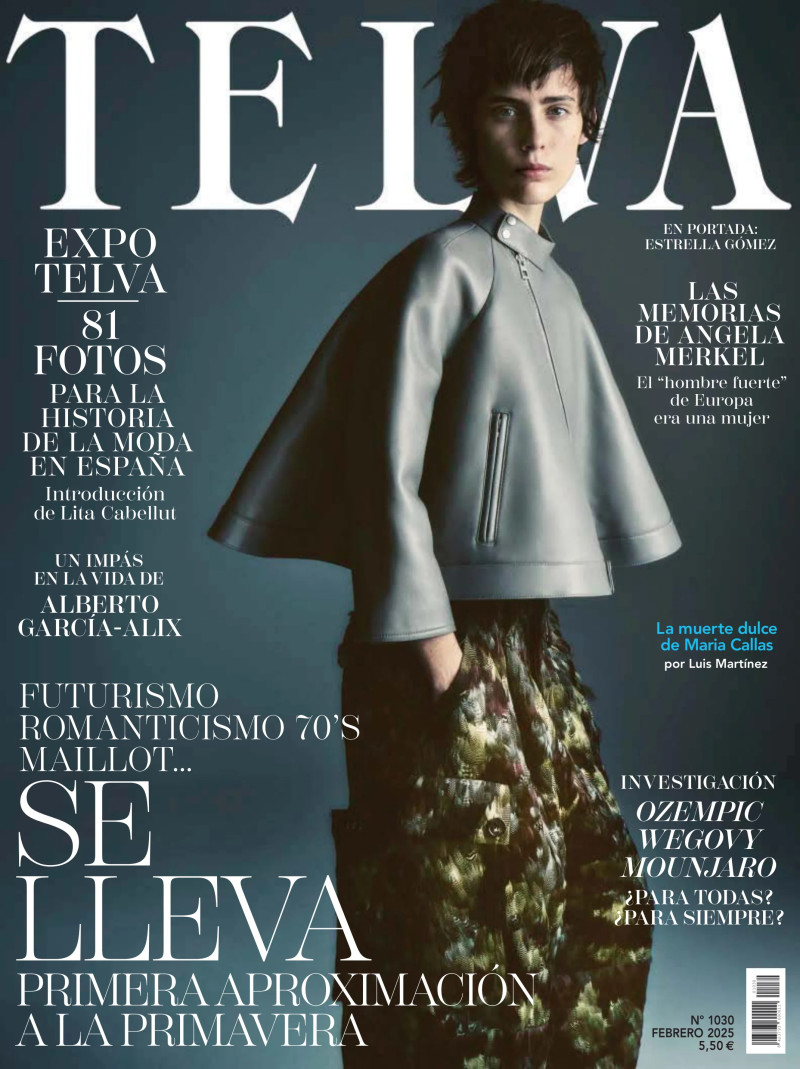 Estrella Gomez featured on the Telva cover from February 2025
