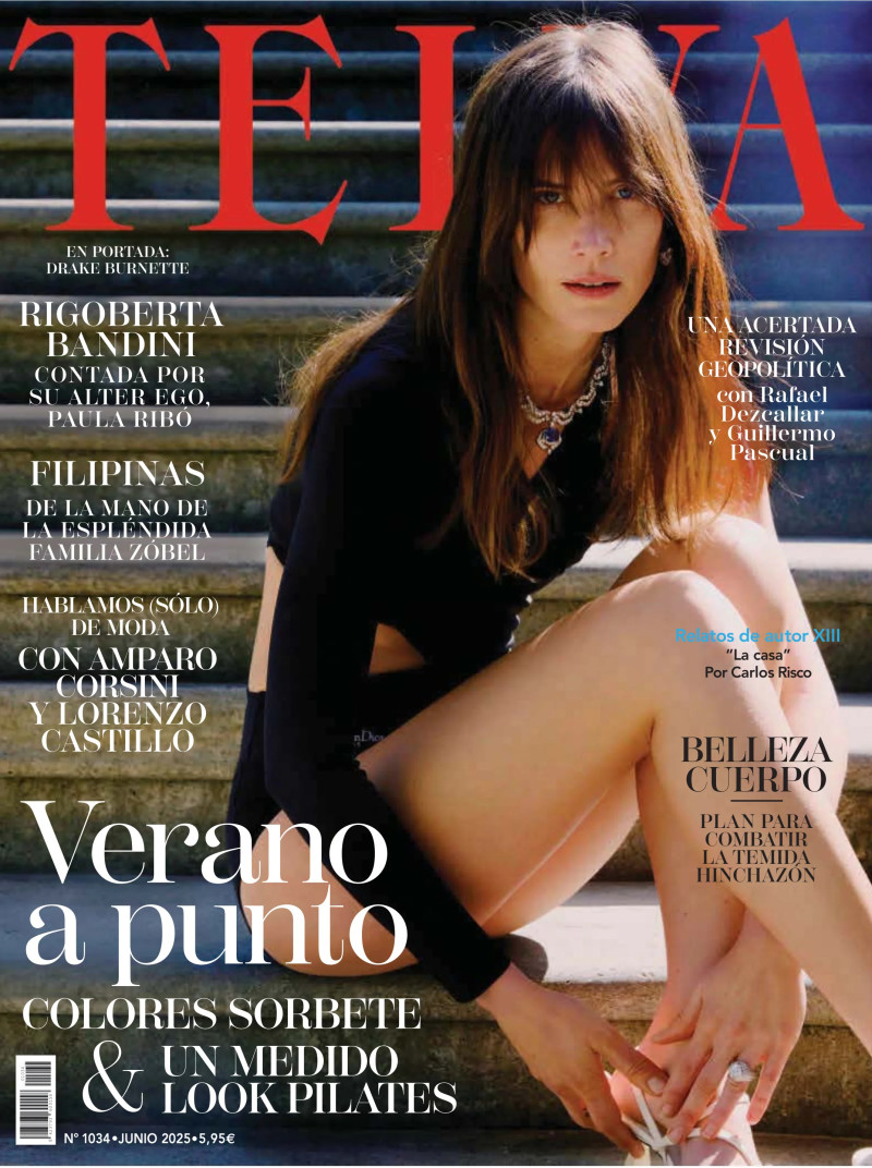 Drake Burnette featured on the Telva cover from June 2025