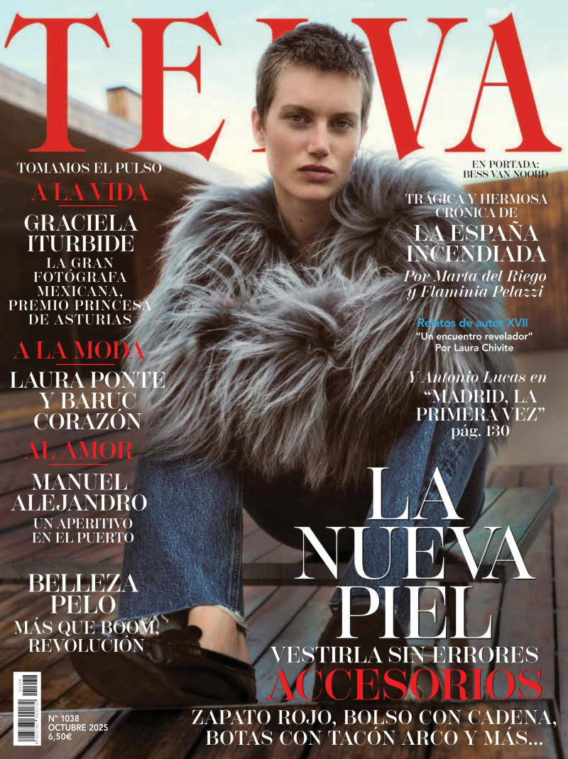 Bess Van Noord featured on the Telva cover from October 2025