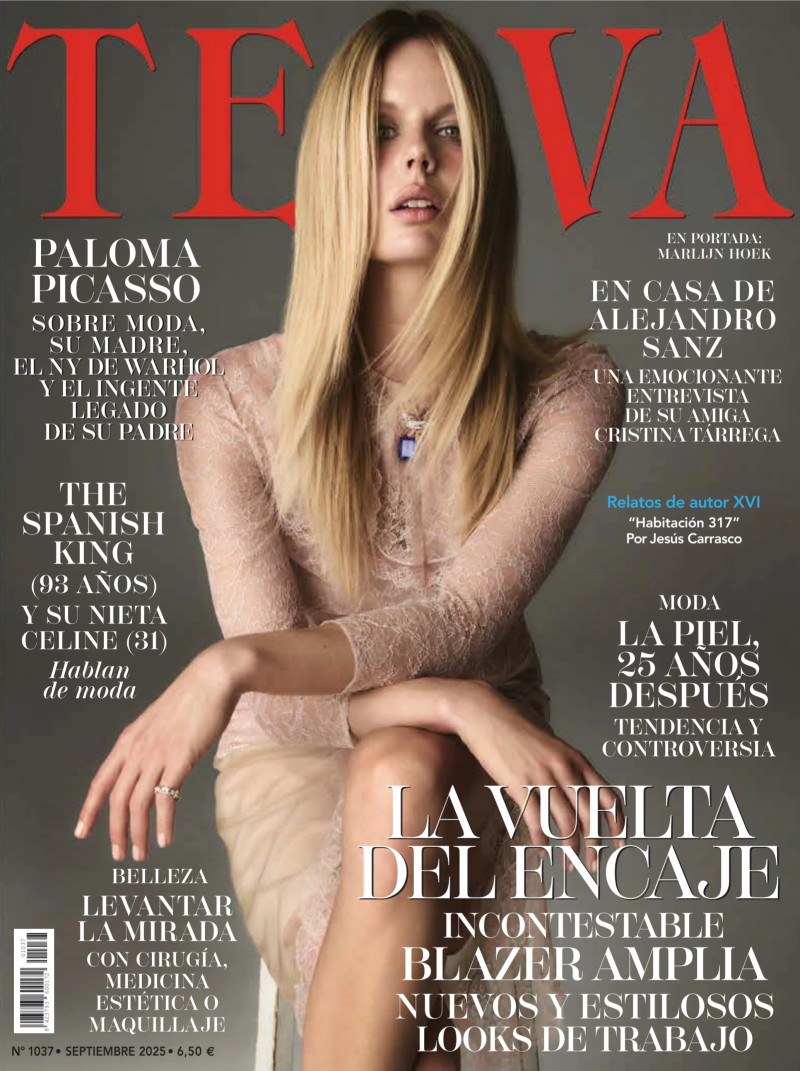 Marlijn Hoek featured on the Telva cover from September 2025