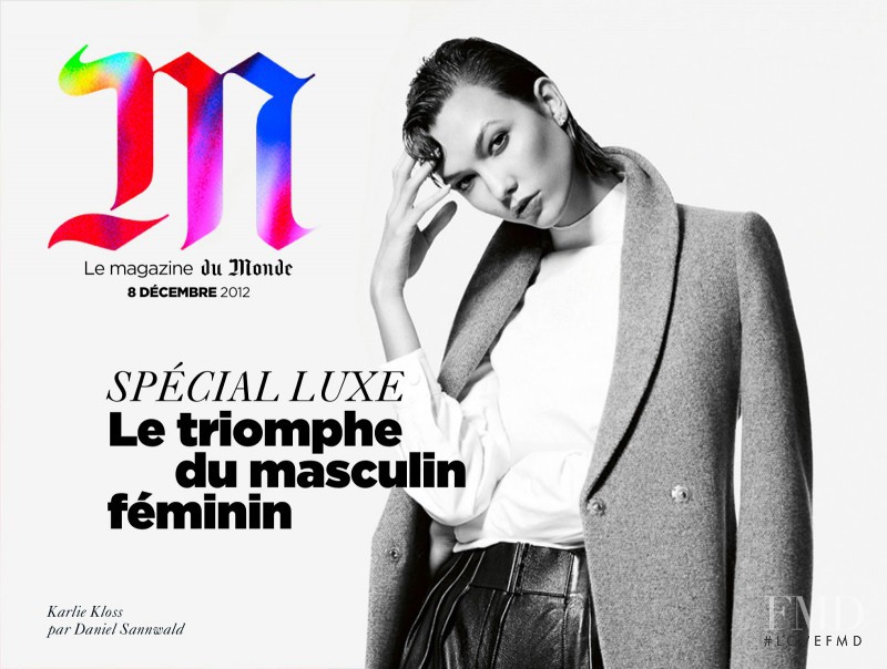 Karlie Kloss featured on the M Le Monde cover from December 2012