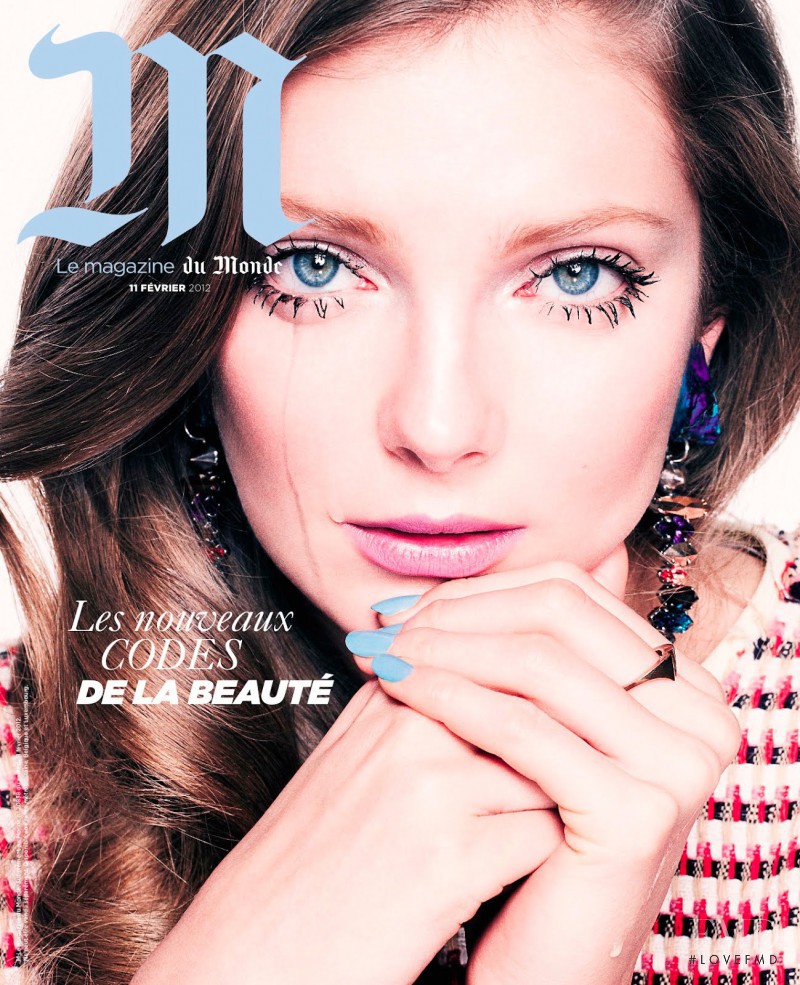 Eniko Mihalik featured on the M Le Monde cover from February 2012